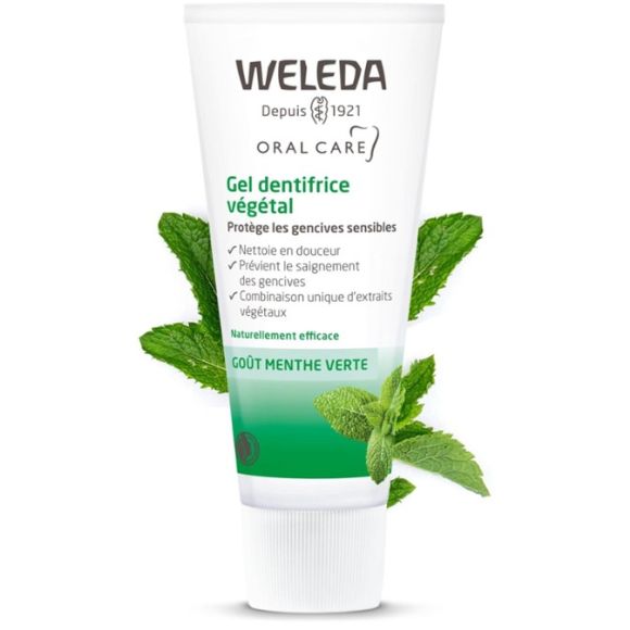 Gel dentifrice v&eacute;g&eacute;tal Weleda - tube de 75 ml