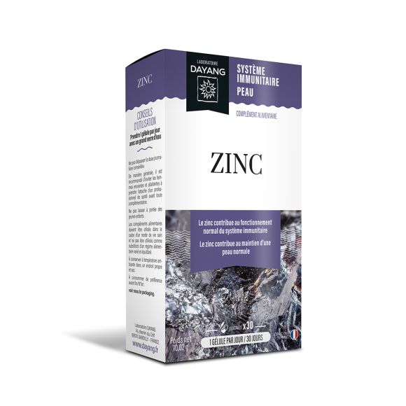 Zinc Dayang - bo&icirc;te de 30 g&eacute;lules