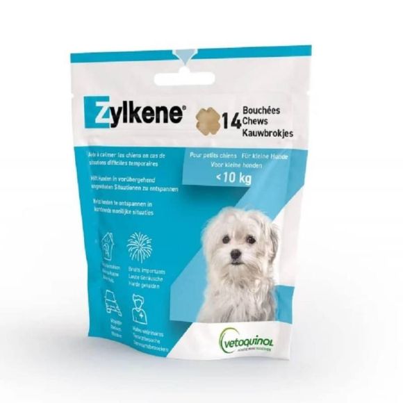 Zylkene bouch&eacute;es chiens de moins de 10kg Vetoquinol - sachet de 14 bouch&eacute;es