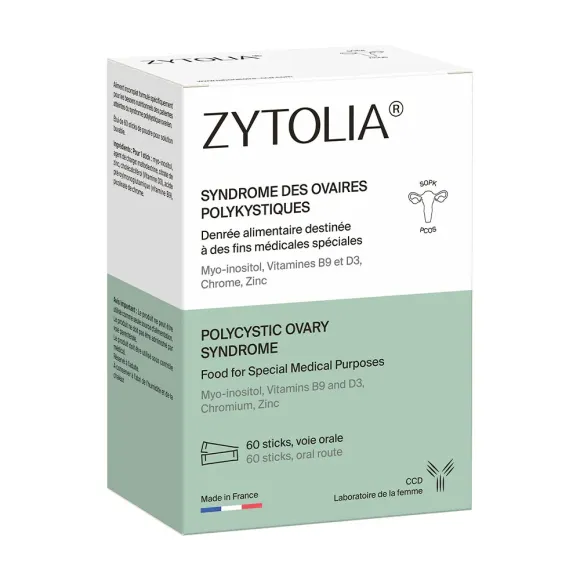 Zytolia Syndrome des ovaires polykystiques CCD - boite de 60 sticks &agrave; diluer