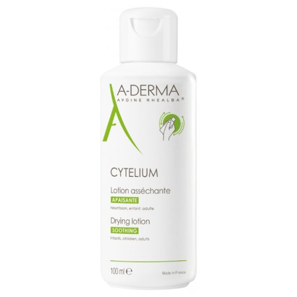 Lotion ass&eacute;chante Apaisante Cytelium A-Derma - flacon 100 ml