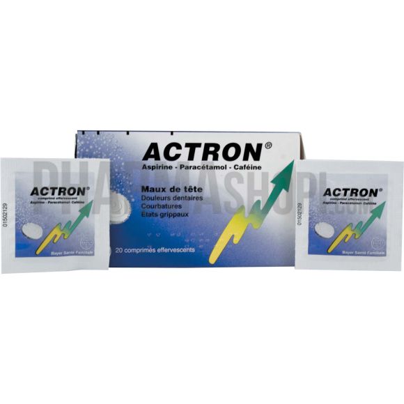 Actron comprim&eacute; effeverscent - bo&icirc;te de 20 comprim&eacute;s