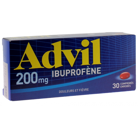 Advil 200mg comprim&eacute; enrob&eacute; - bo&icirc;te de 30 comprim&eacute;s