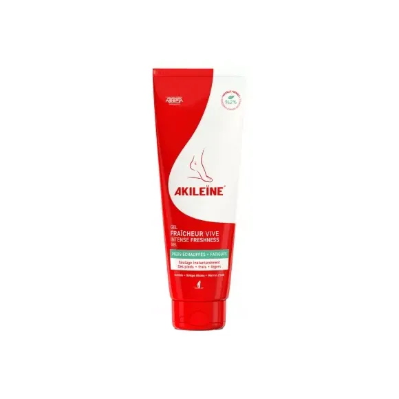 Gel fra&icirc;cheur vive pieds &eacute;chauff&eacute;s et fatigu&eacute;s Akile&iuml;ne - tube de 125ml