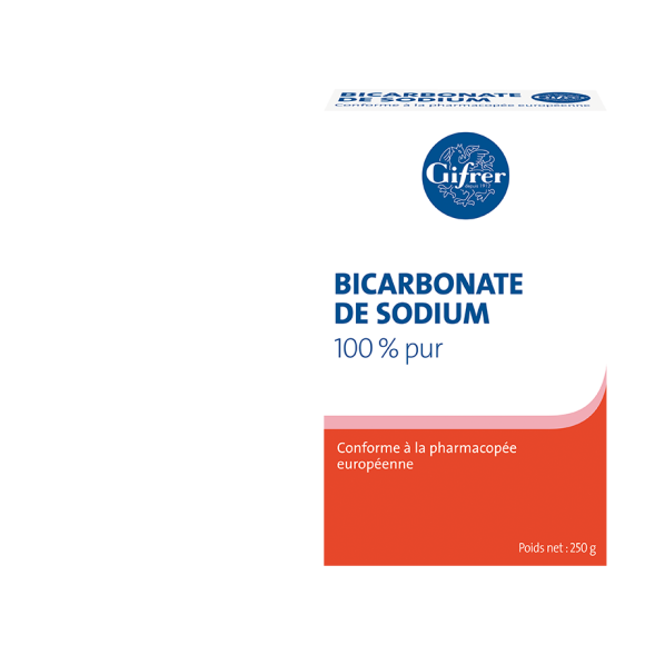 Bicarbonate de sodium Gifrer - bo&icirc;te de 250 g