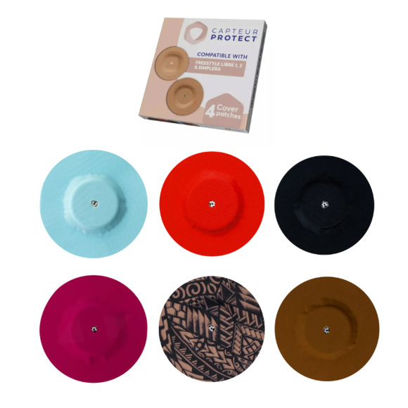 Patchs pour capteur Freestyle Libre Capteur Protect - bo&icirc;te de 4 patchs