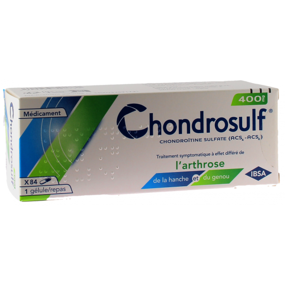 Chondrosulf 400mg g&eacute;lule Ibsa - bo&icirc;te de 84 g&eacute;lules