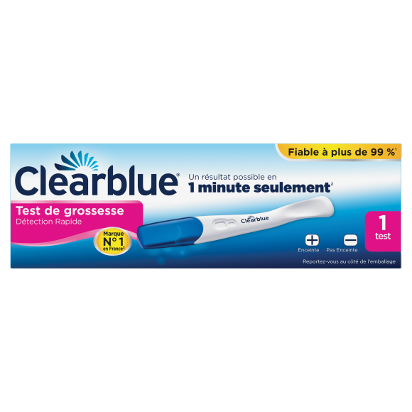 Test de grossesse Clearblue Plus - Bo&icirc;te de 1 test
