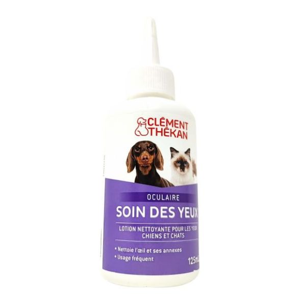 Soins des yeux chiens et chats solution Cl&eacute;ment-th&eacute;kan - flacon de 125 ml
