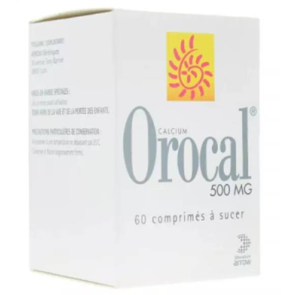 Orocal 500mg comprim&eacute; - bo&icirc;te de 60 comprim&eacute;s