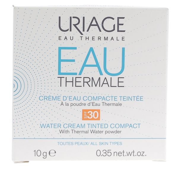 Cr&egrave;me d'eau compacte teint&eacute;e SPF 30 Uriage - Poudrier de 10 g