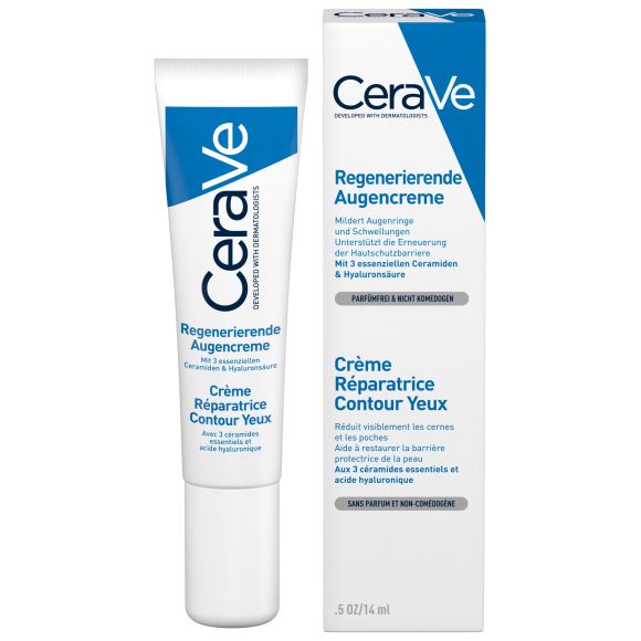 Cr&egrave;me r&eacute;paratrice contour yeux CeraVe - tube de 14 ml