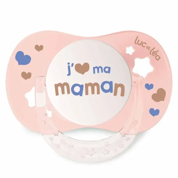 Essentiel sucette collerette confort+ 6/18 mois Luc et L&eacute;a - une sucette