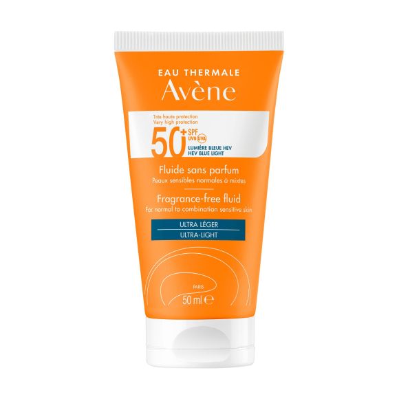 Fluide solaire sans parfum SPF 50+ Av&egrave;ne - flacon de 50 ml