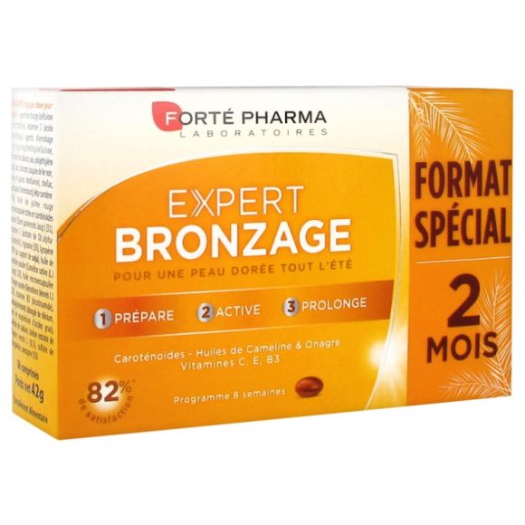 Expert bronzage sublimateur solaire Fort&eacute; Pharma - boite de 56 comprim&eacute;s