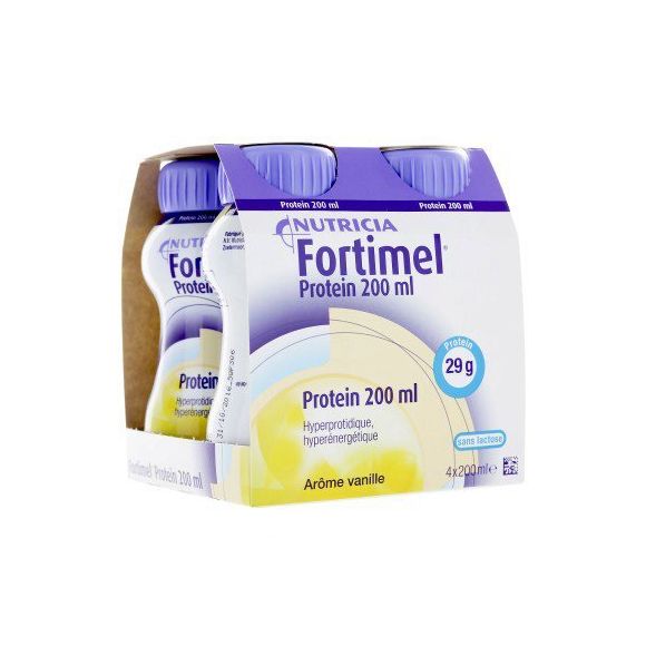 Fortimel protein go&ucirc;t vanille Nutricia - 4 bouteilles de 200 ml