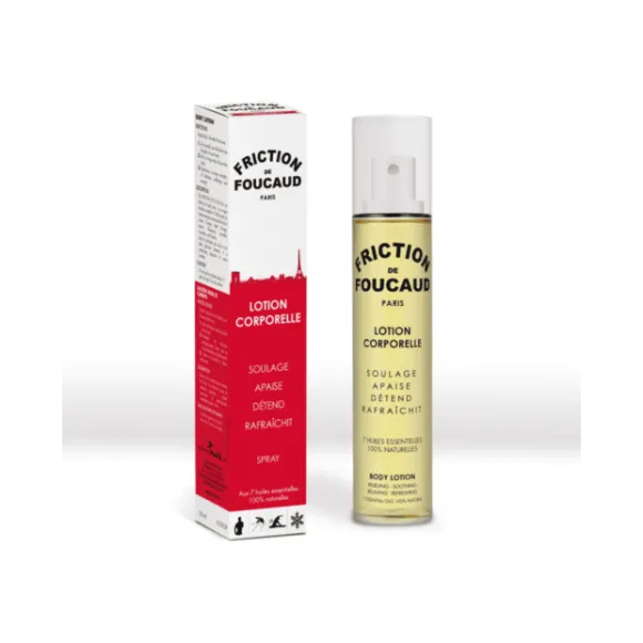 Lotion &eacute;nergisante pour le corps friction de Foucaud - spray de 125 ml