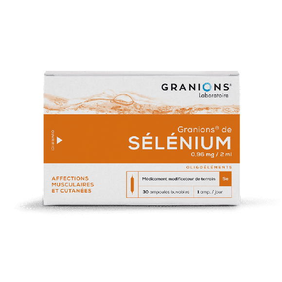 Granions de Selenium 0,96mg - 30 ampoules de 2ml