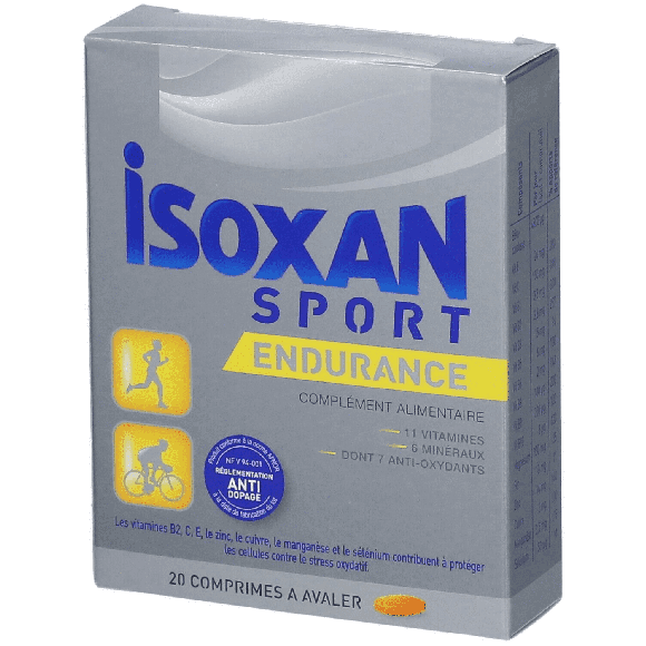 Isoxan Sport endurance pr&eacute;paration et r&eacute;cup&eacute;ration - bo&icirc;te de 20 comprim&eacute;s