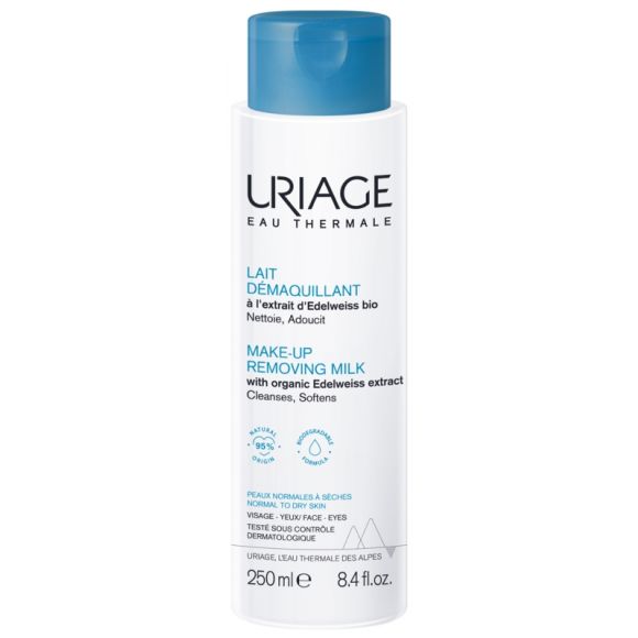 Lait d&eacute;maquillant visage et yeux Uriage - flacon de 250 ml