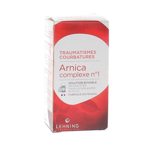 Arnica complexe n&deg; 01 solution buvable en gouttes Lehning - flacon de 30 ml