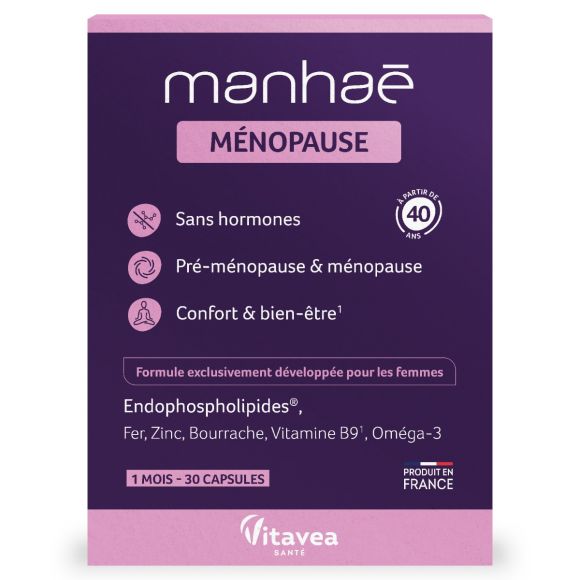 Manha&eacute; M&eacute;nopause Vitavea - boite de 30 capsules