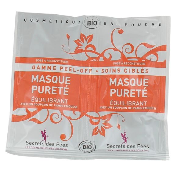 Masque puret&eacute; &eacute;quilibrant BIO Secrets des f&eacute;es - 2 sachets
