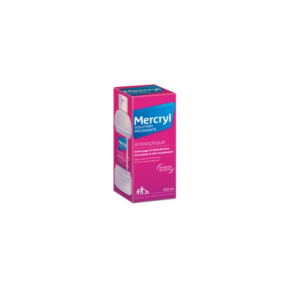 Mercryl solution moussante antiseptique - flacon de 300 ml