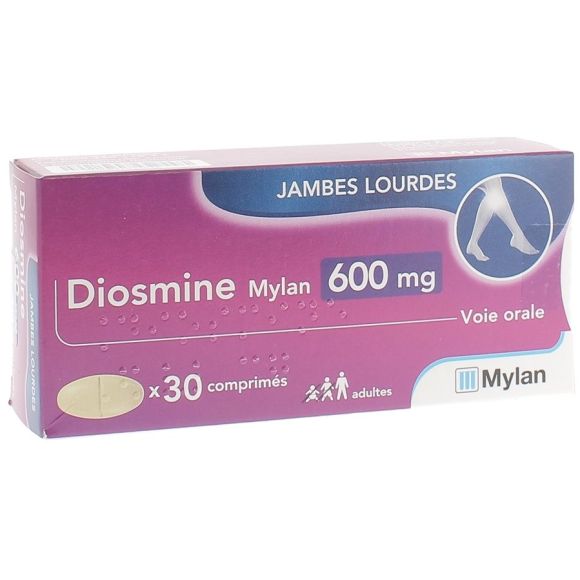Diosmine 600mg Mylan comprim&eacute; - boite de 30 comprim&eacute;s