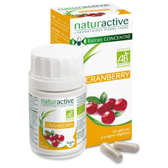 Elusanes Cranberry bio Naturactive - bo&icirc;te de 60 g&eacute;lules