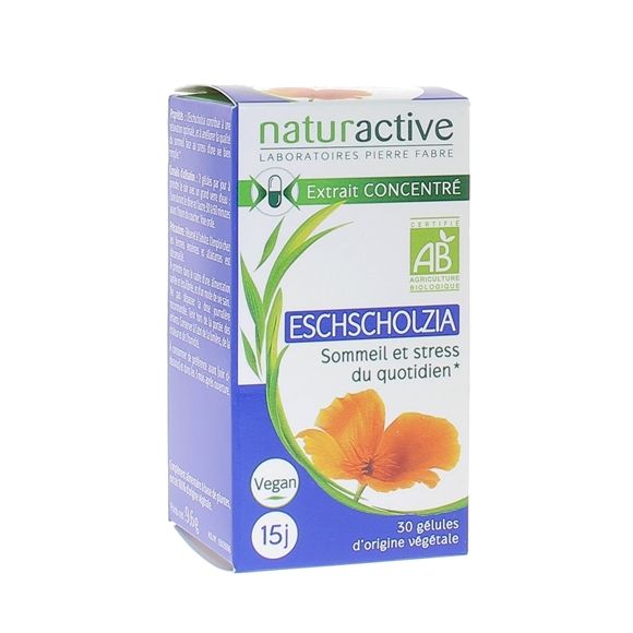 Eschscholtzia bio Naturactive - boite de 30 g&eacute;lules