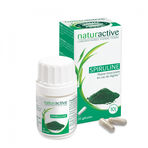 Elusane Spiruline Naturactive - bo&icirc;te de 20 g&eacute;lules
