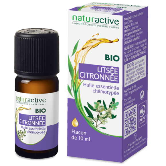 Huile essentielle de Lits&eacute;e citronn&eacute;e BIO Naturactive - flacon de 10 ml