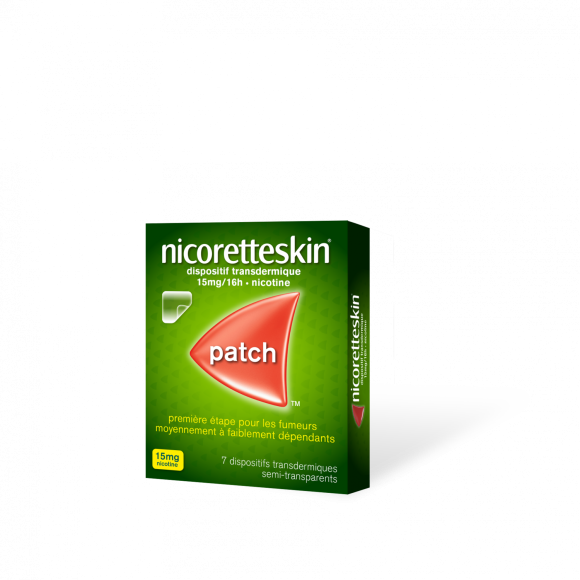 Nicorette Skin 15mg/16h dispositifs transdermiques - boite de 7 patchs