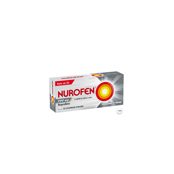 Nurofen 200mg comprim&eacute; - bo&icirc;te de 30 comprim&eacute;s enrob&eacute;s