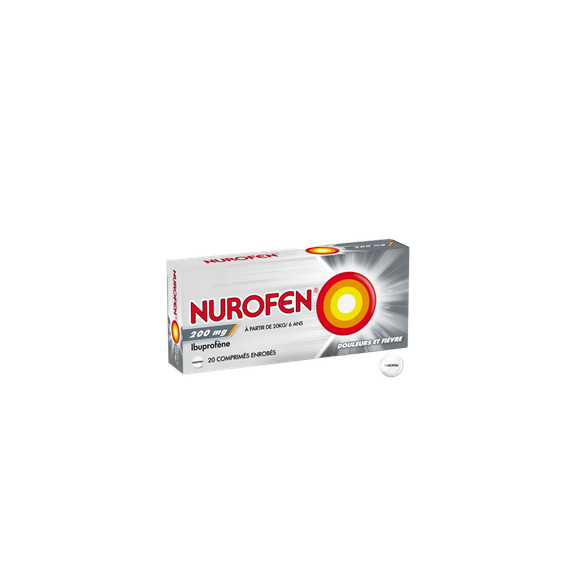 Nurofen 200mg comprim&eacute; - bo&icirc;te de 20 comprim&eacute;s enrob&eacute;s