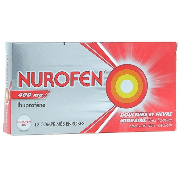 Nurofen 400mg - 12 comprim&eacute;s enrob&eacute;s