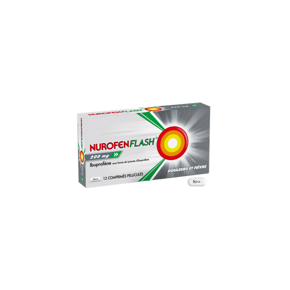 Nurofenflash 200mg - 12 comprim&eacute;s pellicul&eacute;s