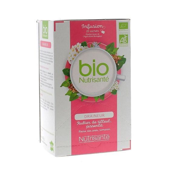 Infusion draineur BIO Nutrisant&eacute; - 20 sachets