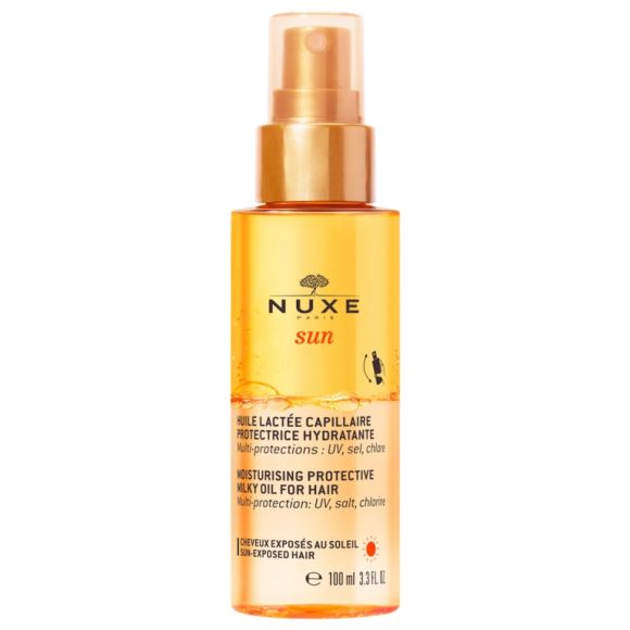 Huile lact&eacute;e capillaire protectrice hydratante Nuxe sun - spray de 100 ml