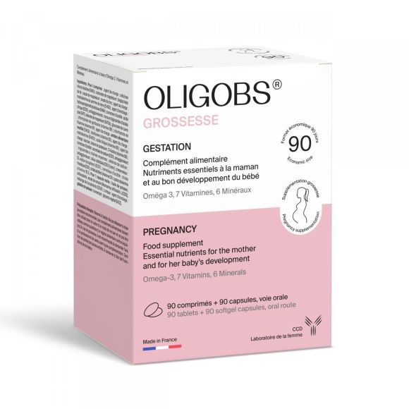 Oligobs Grossesse Laboratoire Ccd - Boite de 90 comprim&eacute;s + 90 capsules
