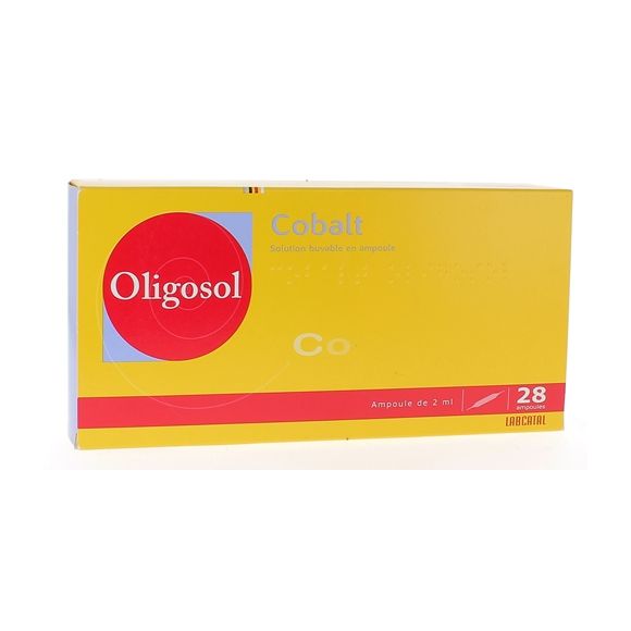 Oligosol Cobalt solution buvable en ampoule - bo&icirc;te de 28 ampoules