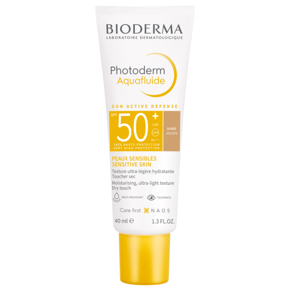 Photoderm Aquafluide teinte dor&eacute;e SPF50+ Bioderma - tube de 40 ml