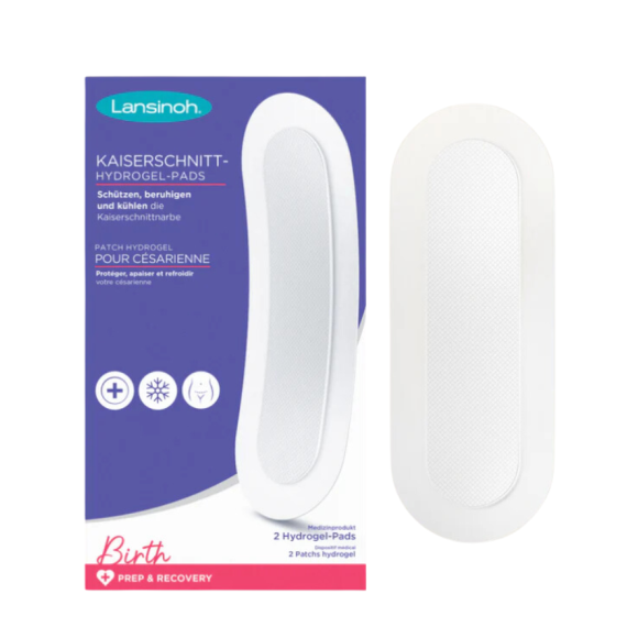 Patch hydrogel pour c&eacute;sarienne Lansinoh - boite de 2 patchs