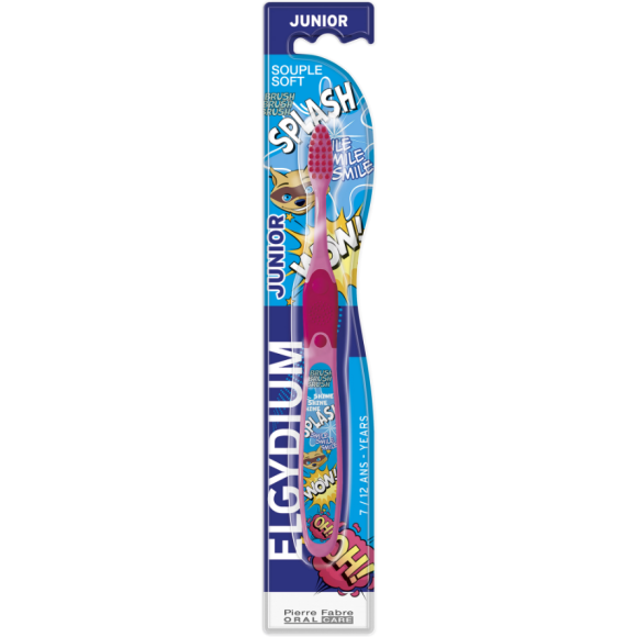 Brosse &agrave; dents enfant bad racoon Elgydium - une brosse &agrave; dents 
