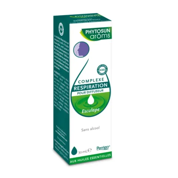 Complexe d'huile essentielles respiration Esculape Phytosun ar&ocirc;ms - flacon de 30 ml