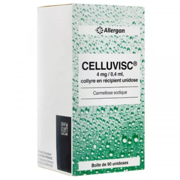 Celluvisc 4mg/0,4ml collyre en r&eacute;cipient unidose - bo&icirc;te de 90 unidoses