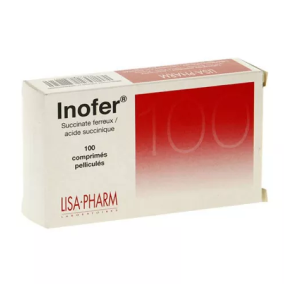 Inofer comprim&eacute; pellicul&eacute; - bo&icirc;te de 100 comprim&eacute;s