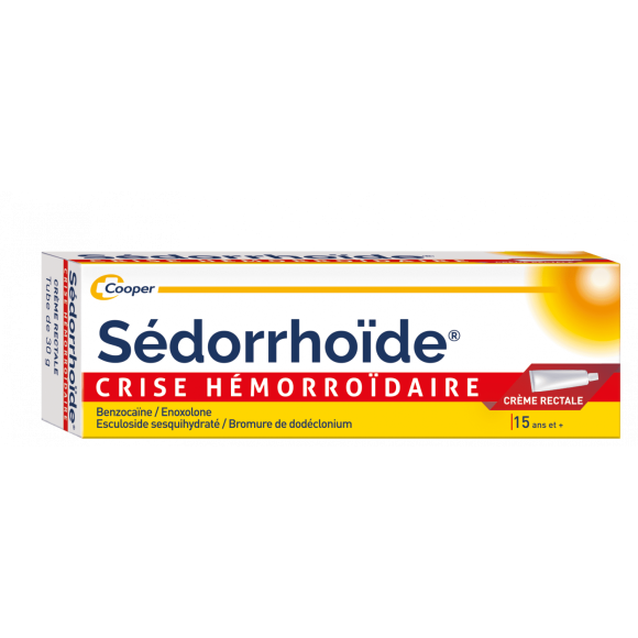 S&eacute;dorrho&iuml;de crise h&eacute;morro&iuml;daire cr&egrave;me rectale - tube de 30 g