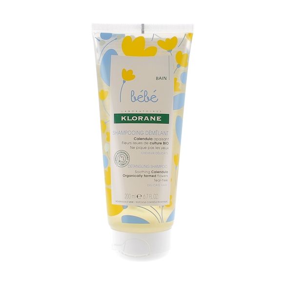Shampooing d&eacute;m&eacute;lant Klorane B&eacute;b&eacute; - tube de 200 ml